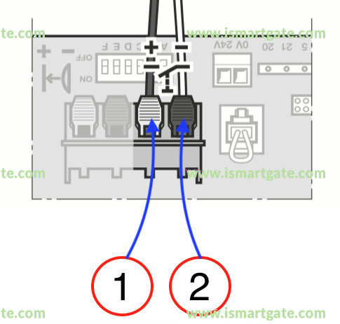 Wiring diagram for Garador GaraMatic 9